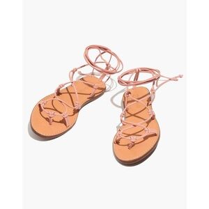 Madewell The Boardwalk Lace-Up Sandal Size 8.5